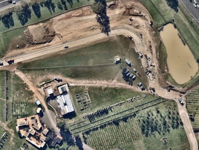 Castlebrook Memorial Park - source NearMap